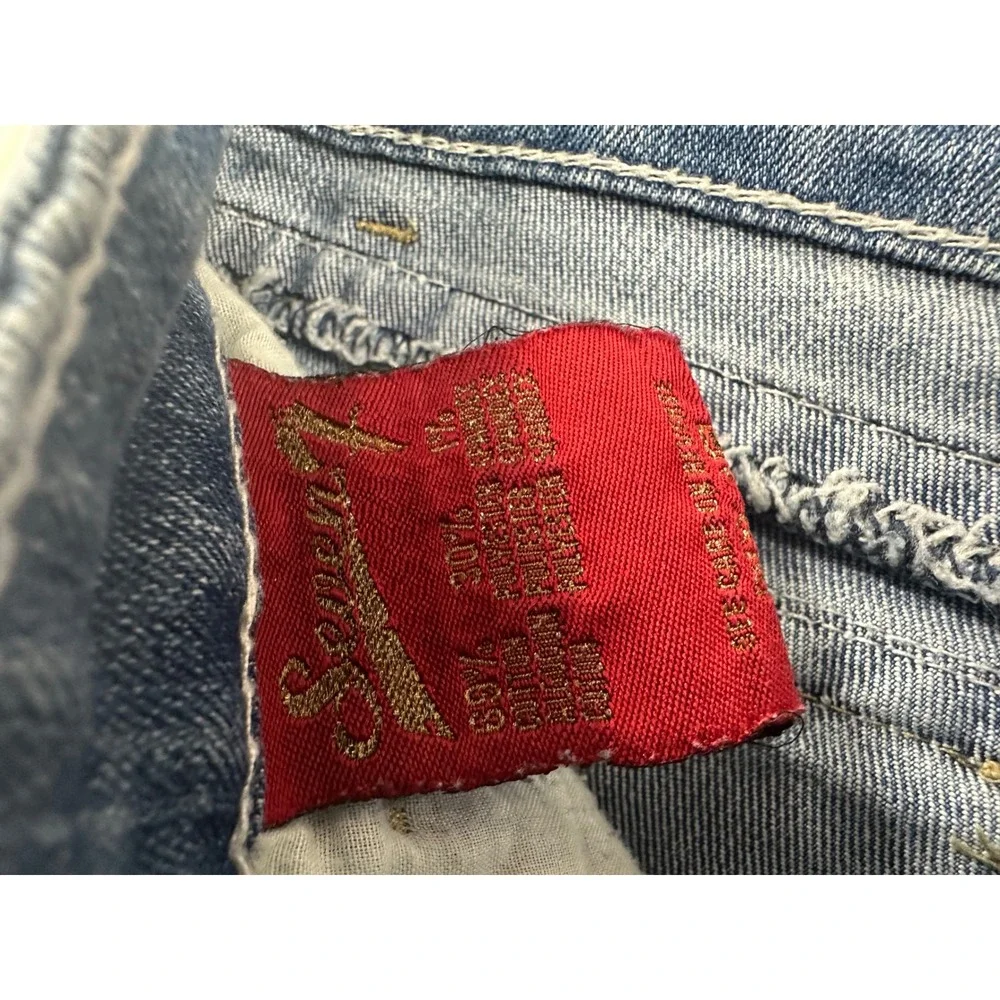 Seven Jeans Embellished Pocket‎ Bootcut Jeans Blue Wash Size 16